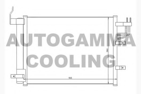 104759 AUTOGAMMA Condenser, air conditioning