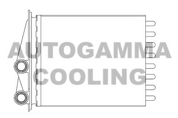 104773 AUTOGAMMA Heat Exchanger, interior heating