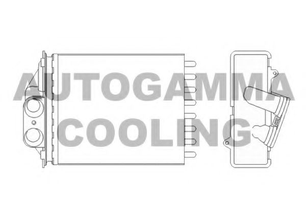 104804 AUTOGAMMA Heat Exchanger, interior heating