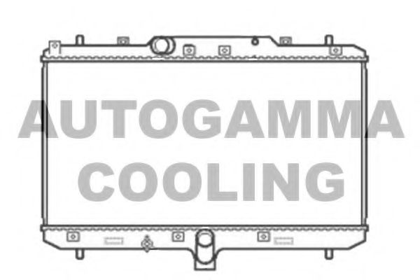 104825 AUTOGAMMA Radiator, engine cooling