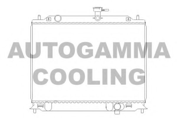 104829 AUTOGAMMA Cooling System Radiator, engine cooling