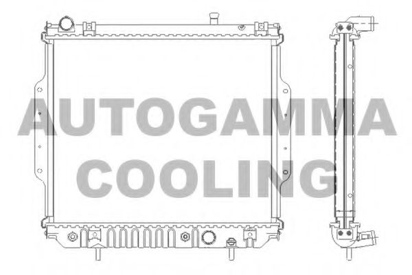104838 AUTOGAMMA Cooling System Radiator, engine cooling