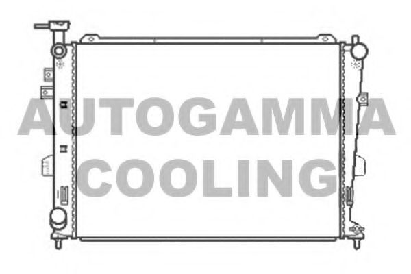 104839 AUTOGAMMA Cooling System Radiator, engine cooling
