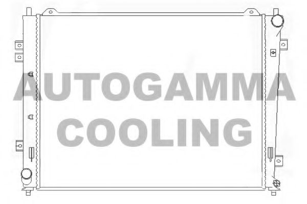 104841 AUTOGAMMA Radiator, engine cooling