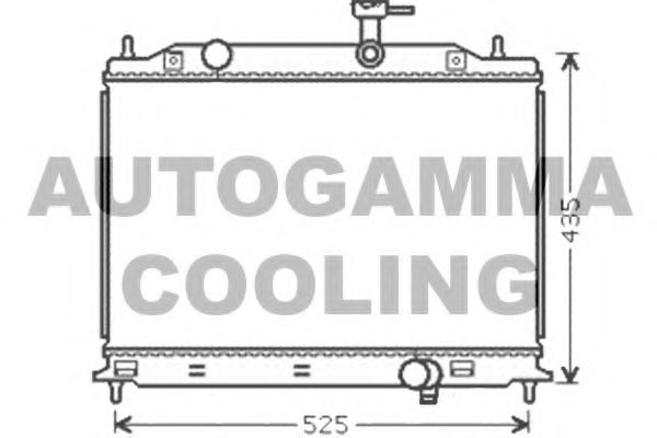 104847 AUTOGAMMA Cooling System Radiator, engine cooling
