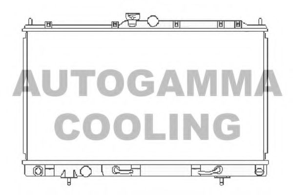 104854 AUTOGAMMA Radiator, engine cooling