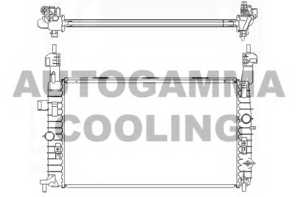 104866 AUTOGAMMA Cooling System Radiator, engine cooling