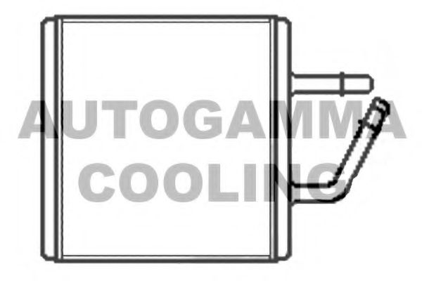104878 AUTOGAMMA Heat Exchanger, interior heating