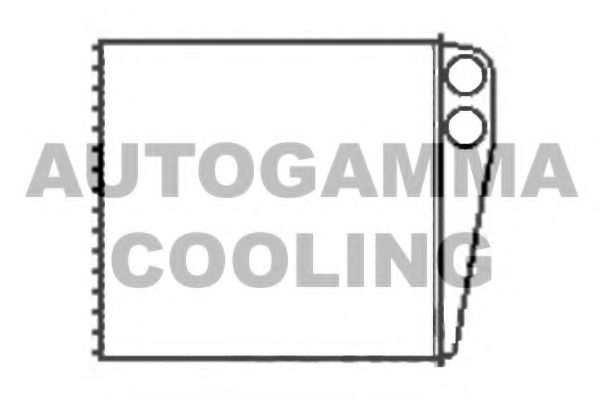 104887 AUTOGAMMA Heat Exchanger, interior heating