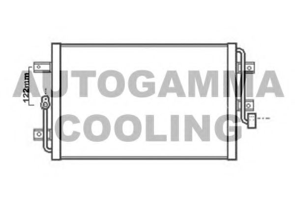 104897 AUTOGAMMA Condenser, air conditioning