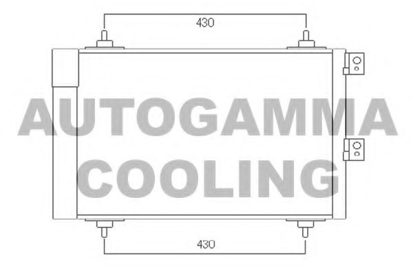 104899 AUTOGAMMA Condenser, air conditioning