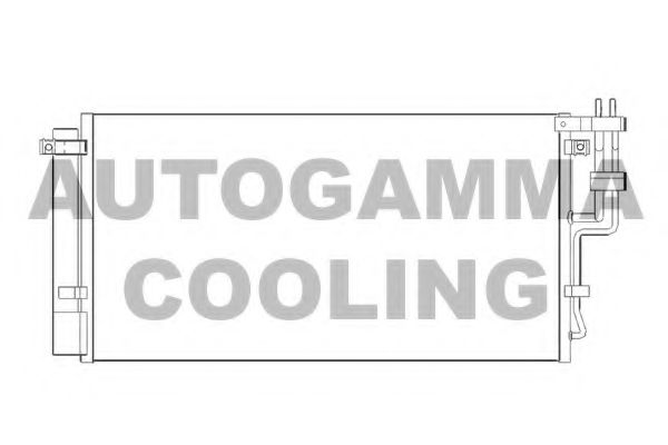 104908 AUTOGAMMA Condenser, air conditioning