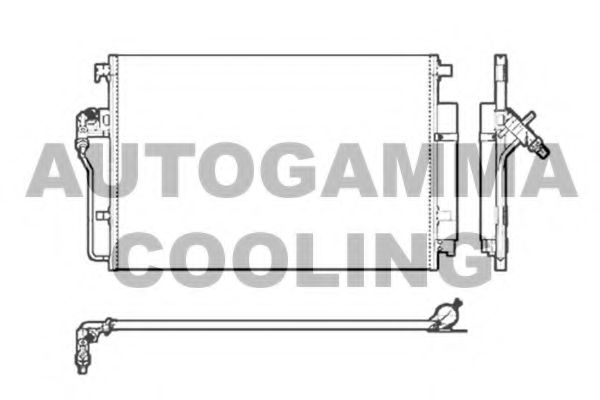 104912 AUTOGAMMA Condenser, air conditioning