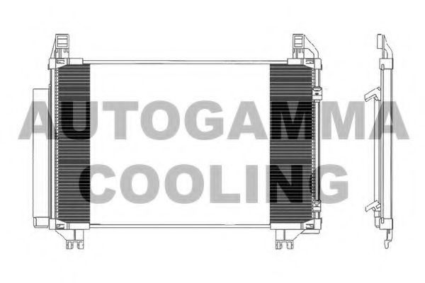 104924 AUTOGAMMA Klimaanlage Kondensator, Klimaanlage