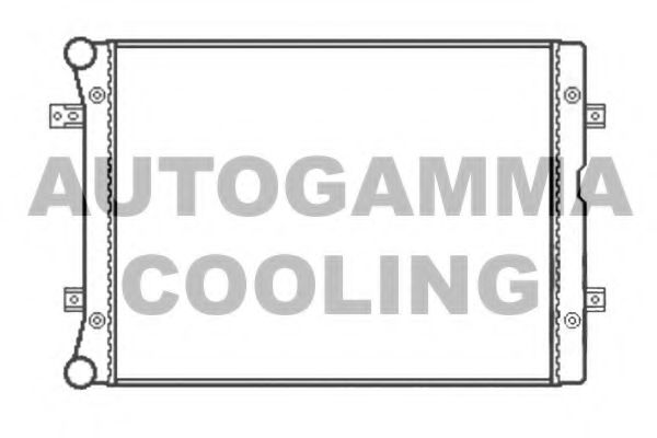 104927 AUTOGAMMA Радиатор, охлаждение двигателя
