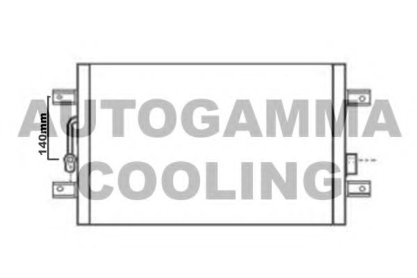 104948 AUTOGAMMA Condenser, air conditioning