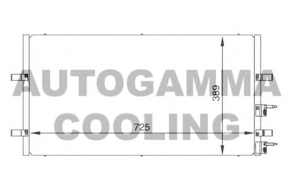 104986 AUTOGAMMA Condenser, air conditioning