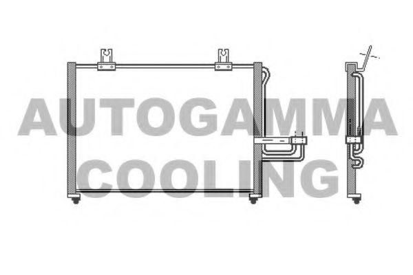 104995 AUTOGAMMA Condenser, air conditioning