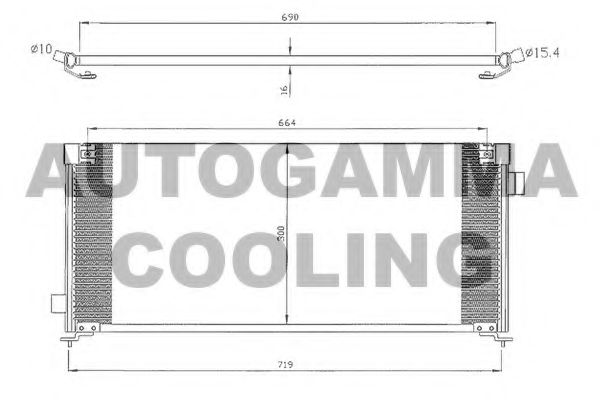 105026 AUTOGAMMA Cooling System Radiator, engine cooling