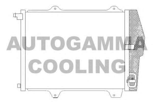 105028 AUTOGAMMA Condenser, air conditioning