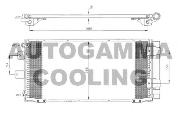 105035 AUTOGAMMA Cooling System Radiator, engine cooling