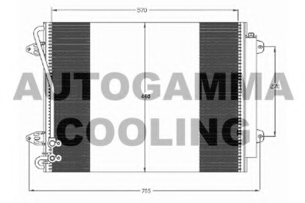 105038 AUTOGAMMA Condenser, air conditioning
