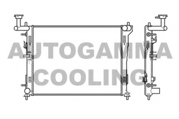 105048 AUTOGAMMA Cooling System Radiator, engine cooling