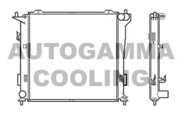105049 AUTOGAMMA Cooling System Radiator, engine cooling
