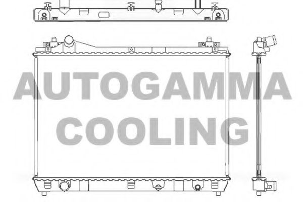 105103 AUTOGAMMA Radiator, engine cooling