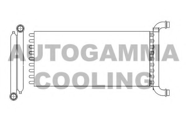 105104 AUTOGAMMA Heat Exchanger, interior heating