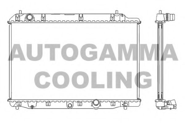 105126 AUTOGAMMA Radiator, engine cooling