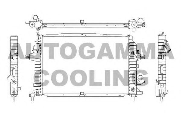105134 AUTOGAMMA Cooling System Radiator, engine cooling