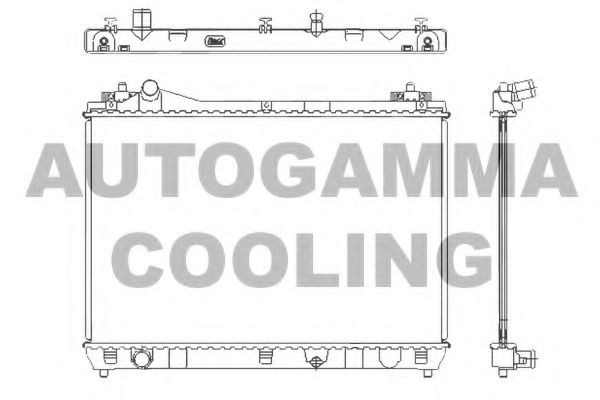 105137 AUTOGAMMA Radiator, engine cooling