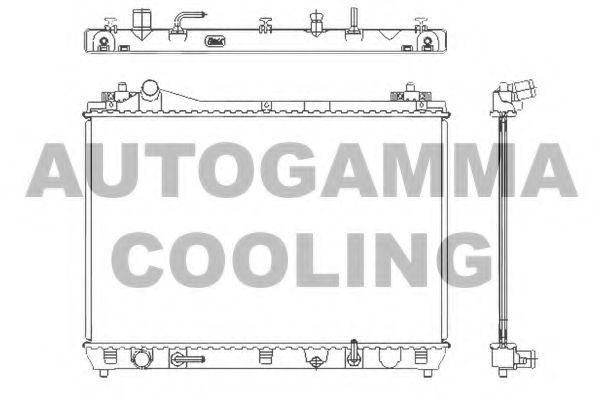 105138 AUTOGAMMA Radiator, engine cooling