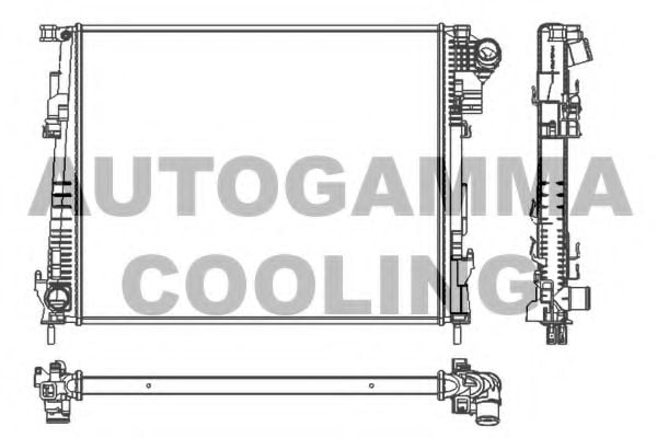 105143 AUTOGAMMA Radiator, engine cooling
