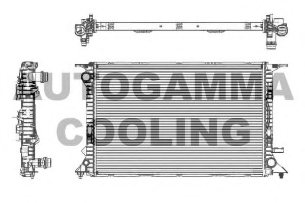 105158 AUTOGAMMA Radiator, engine cooling