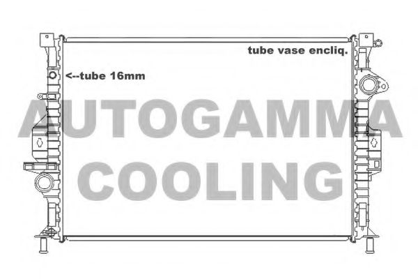 105161 AUTOGAMMA Radiator, engine cooling