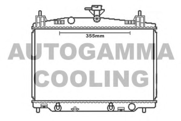 105165 AUTOGAMMA Radiator, engine cooling