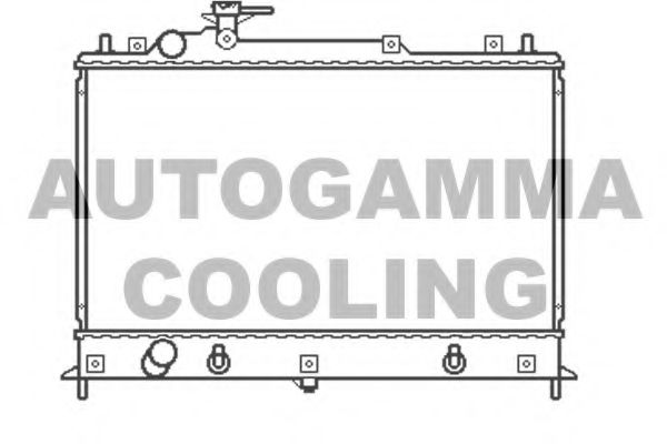 105166 AUTOGAMMA Radiator, engine cooling