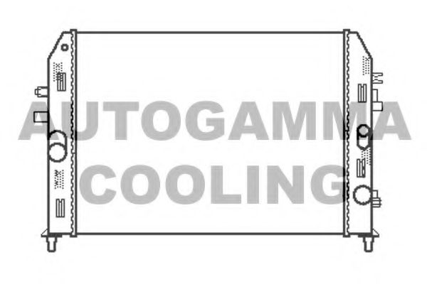 105167 AUTOGAMMA Cooling System Radiator, engine cooling
