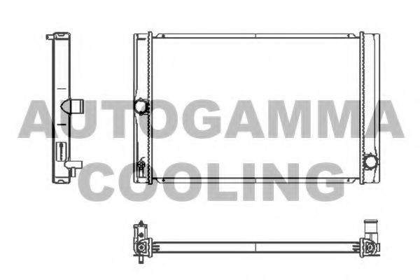 105178 AUTOGAMMA Cooling System Radiator, engine cooling