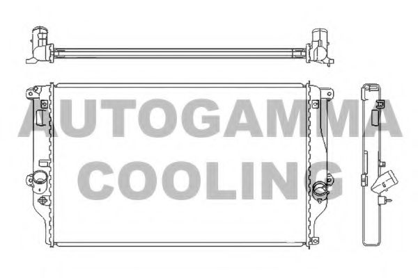 105184 AUTOGAMMA Cooling System Radiator, engine cooling