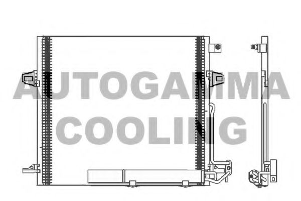 105203 AUTOGAMMA Air Conditioning Condenser, air conditioning