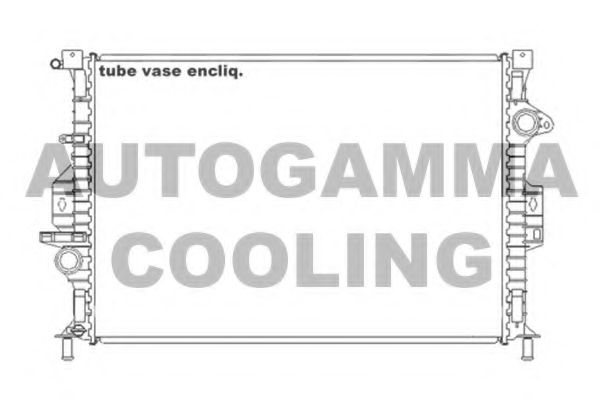 105206 AUTOGAMMA Radiator, engine cooling