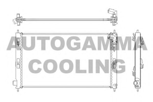 105216 AUTOGAMMA Radiator, engine cooling