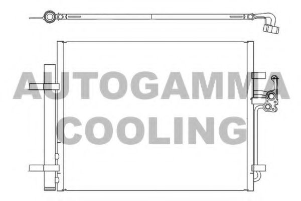 105308 AUTOGAMMA Condenser, air conditioning