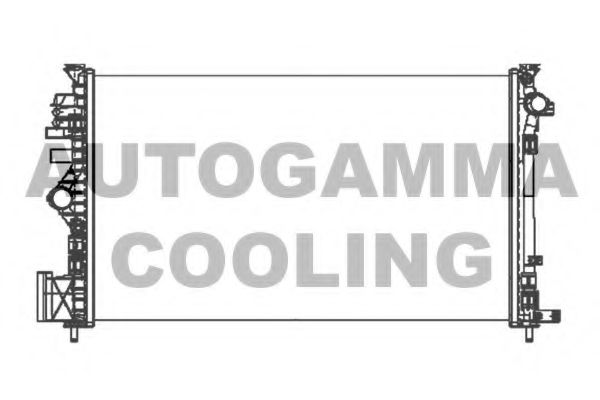 105322 AUTOGAMMA Radiator, engine cooling