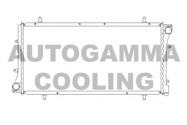 105396 AUTOGAMMA Radiator, engine cooling