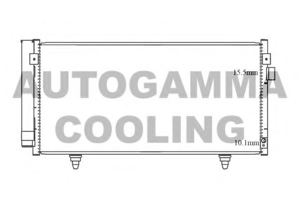 105550 AUTOGAMMA Condenser, air conditioning