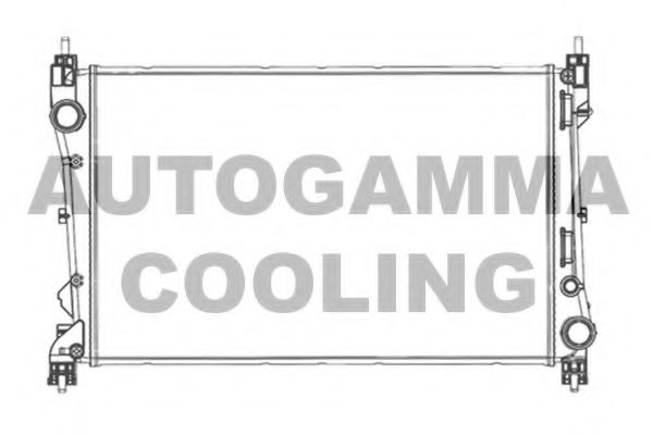 105604 AUTOGAMMA Радиатор, охлаждение двигателя
